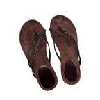 Damen Zehentrenner-Sandalen mit flexiblem Fußbett und elegantem Riemendesign R&B