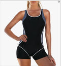 Damen Sportlicher Schwimmanzug mit Shorty-Schnitt R&B