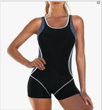 Damen Sportlicher Schwimmanzug mit Shorty-Schnitt R&B