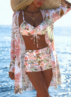 Damen Bikini-Set mit raffiniertem Wickeloberteil und stilvollem Hochbund