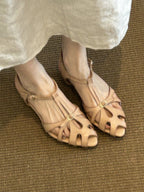 Damen Ballerinas mit elegantem Vorderteil und komfortabler Schnalle R&B