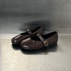 Damen Elegante Ballerinas mit modischem Riemenverschluss R&B