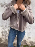 Damen Kunstfell jacke R&B