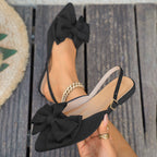 Damen Slingback-Schuhe mit dekorativen Schleifen und atmungsaktiver Sohle R&B