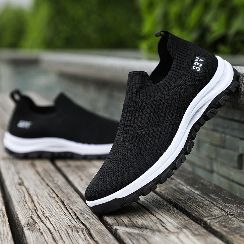 Damen Bequeme und atmungsaktive Slip-On Sportschuhe mit rutschfester Sohle R&B