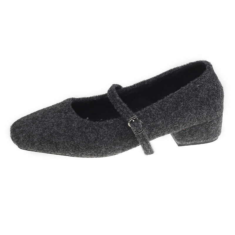 Damen elegante Ballerinas mit verstellbarem Riemen und komfortablem Fußbett R&B