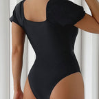 Damen Cut-Out Einteiler Badeanzug R&B
