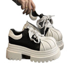 Damen Chunky Schuhe mit auffälligem Profil und robustem Obermaterial