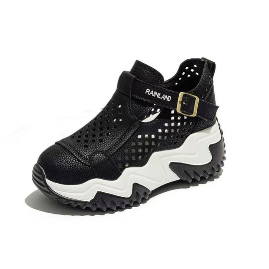 Damen Komfortable Sandalen mit luftigem Design und versenktem Riemen R&B