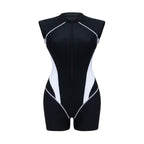 Damen funktionaler Kurzarm-Schwimmanzug R&B