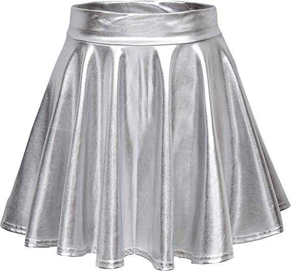 Damen Glänzender Etuikleid mit Weitem Saum R&B