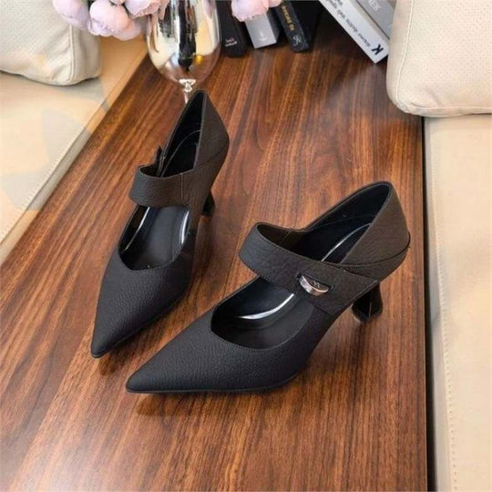 Damen elegante Pumps mit modischem Riemchen R&B