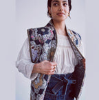 Damen Patchwork-Weste R&B