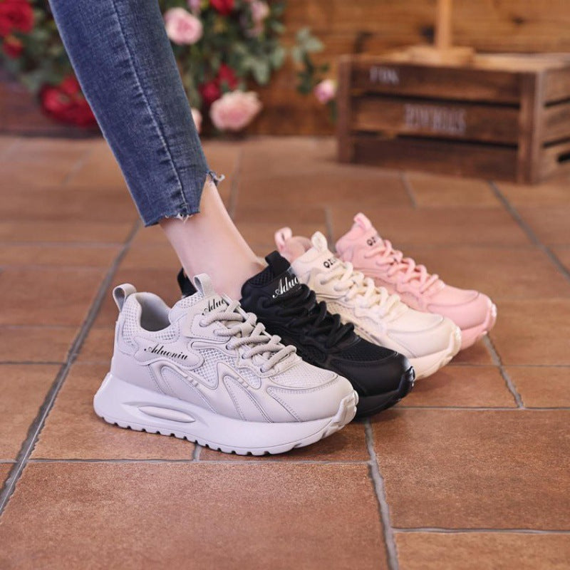 Damen Sportliche Sneaker mit atmungsaktiver Netz-Oberfläche und stoßdämpfendem Laufsohle R&B