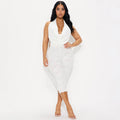 Damen Figurbetonender Body mit tiefem Ausschnitt R&B