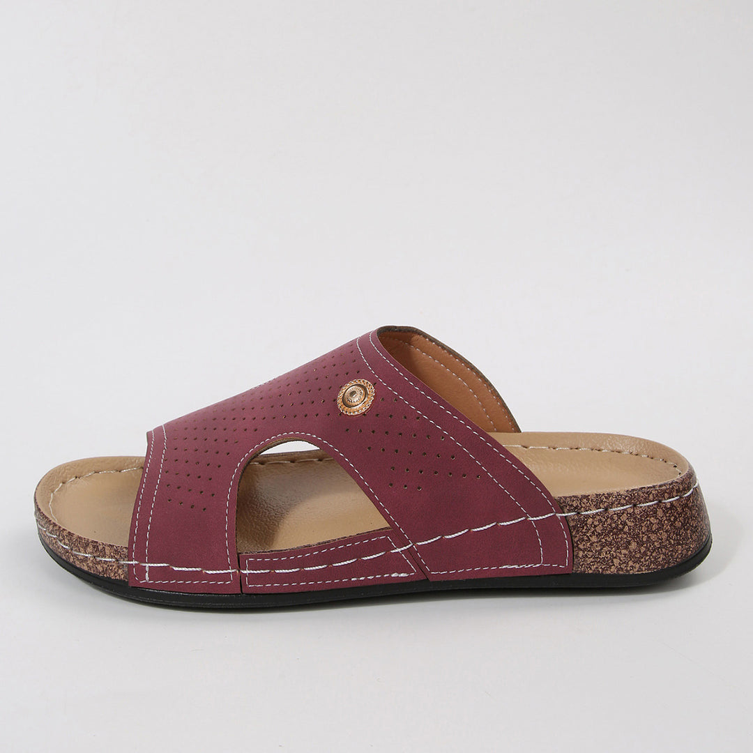 Damen Komfortable Clogs mit offenem Design R&B