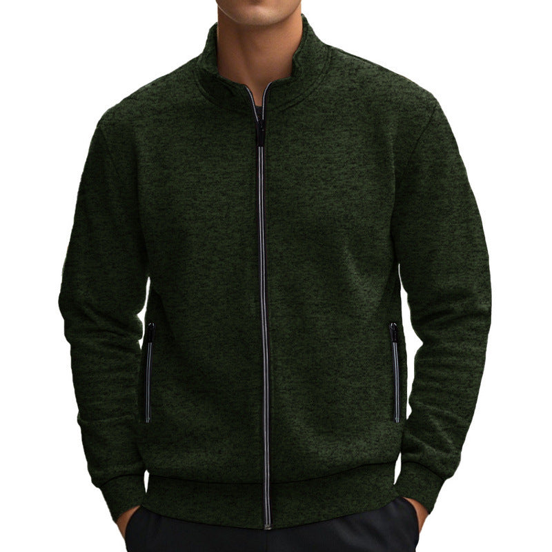 Herren Jacke mit modernem Stehkragen und praktischen Taschen R&B