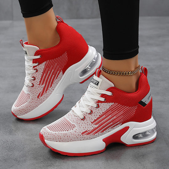Damen Sportliche Sneakers mit atmungsaktivem Obermaterial und dämpfendem Air-Cushion-System R&B