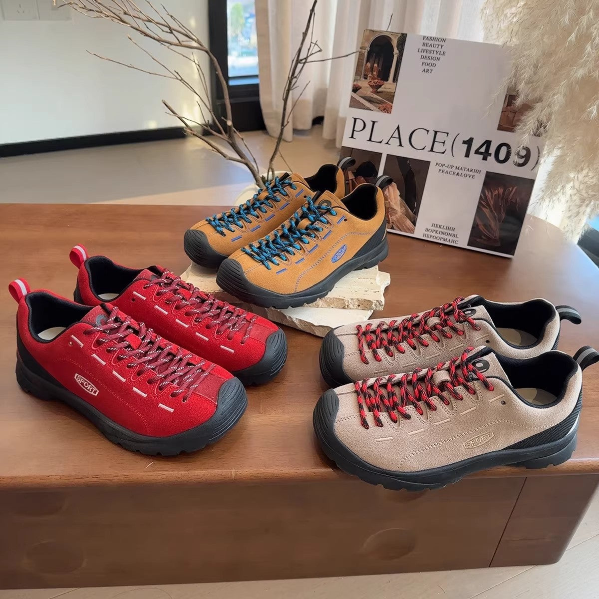 Damen Atmungsaktive Outdoor-Sneaker mit rutschfester Sohle R&B