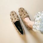 Damen Mokassin-Schuhe mit modischer Verzierungen und komfortabler Sohle