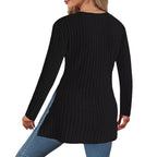 Damen Wickeloberteil mit strukturiertem Rippendesign und modernem Schnitt R&B