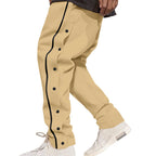 Herren lässige Sporthose mit praktischer Knopfleiste und atmungsaktivem Material R&B
