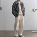 R&B | Strickjacke Lockere Passform Rippstrick Offene Vorderseite Weiches Wollgefühl