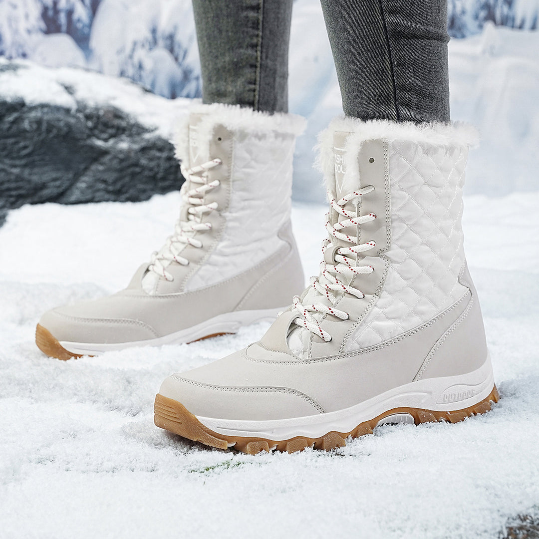 Damen Winterfestige Stiefel mit isolierter Fütterung und rutschfester Sohle R&B