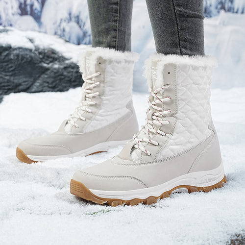 Damen Winterfestige Stiefel mit isolierter Fütterung und rutschfester Sohle R&B