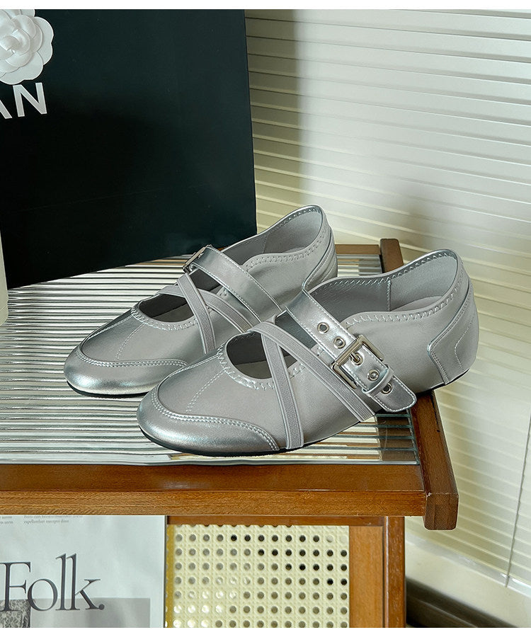 Damen Ballerinas mit verstellbaren Riemchen und komfortabler Innensohle R&B