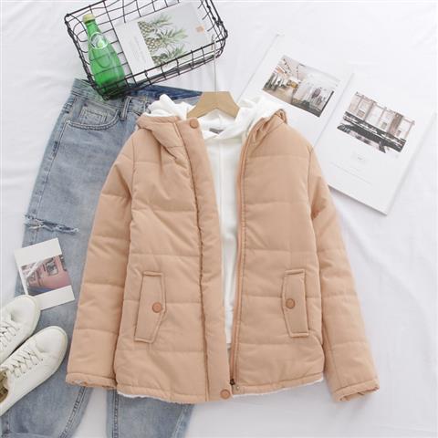 Damen gesteppte Übergangsjacke mit Kapuze und praktische Taschen R&B