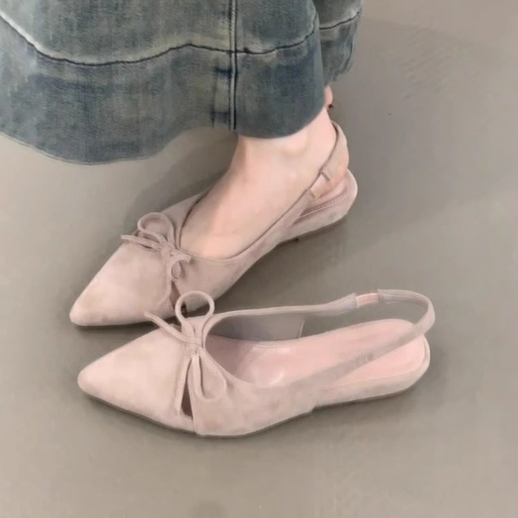 Damen Sling-Ballerinas mit dekorativem Schleifendetail und komfortablem Fußbett R&B