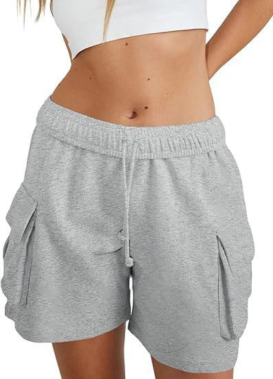 Damen lässige Freizeithose mit komfortablem Gummibund und praktischen Seitentaschen R&B