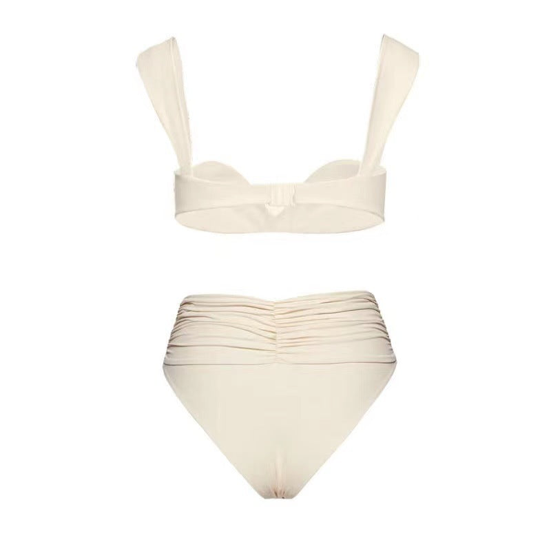 Damen Eleganter Bikiniverschnitt mit floralem Detail R&B