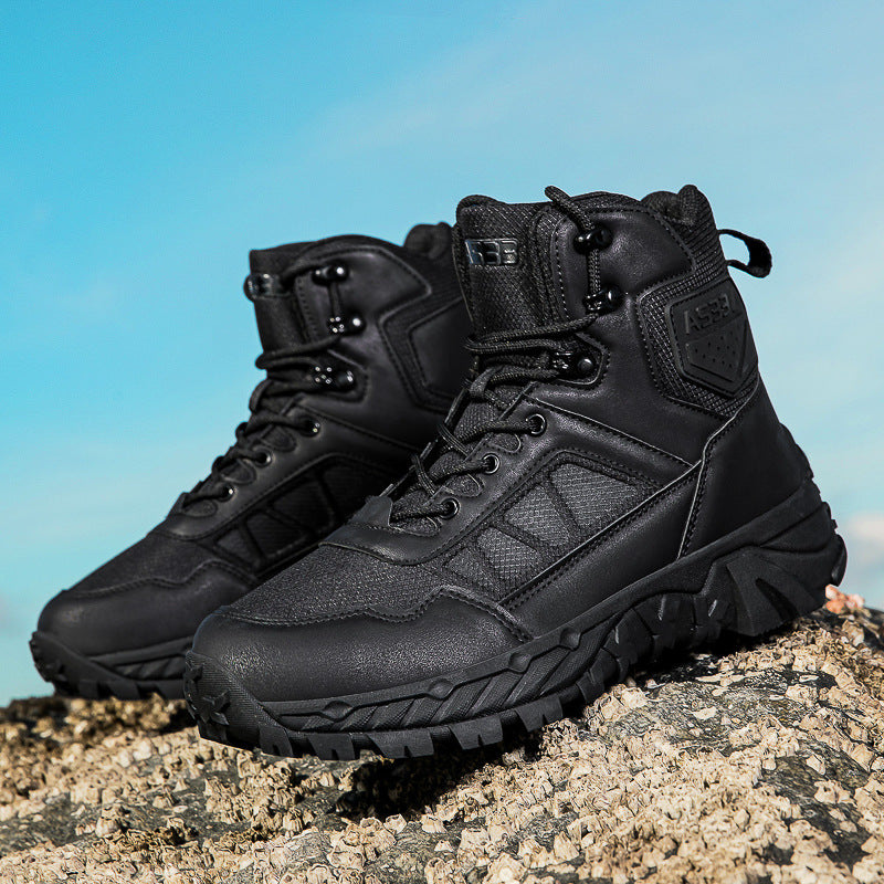 Herren Hochwertige Outdoor-Stiefel mit rutschfester Sohle und verstärktem Knöchelschutz R&B