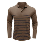 R&B | Pique Pullover Slim Passform Baumwollstrick Elegantes Streifenmuster