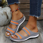 Damen Bequeme Clogs mit verstellbarem Riemendesign und anatomischem Fußbett R&B