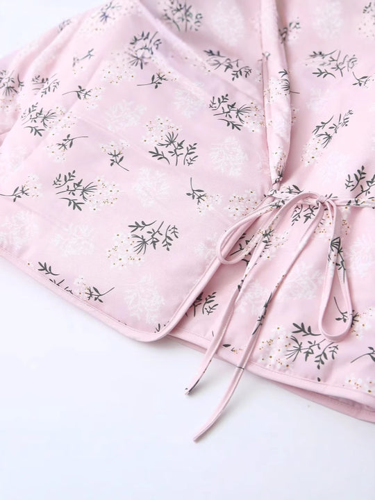 Damen gesteppte Weste im eleganten Blumenprint-Design R&B