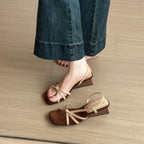 Damen Elegante Slingback-Sandalen mit modischem Riemen und komfortablem Absatz R&B