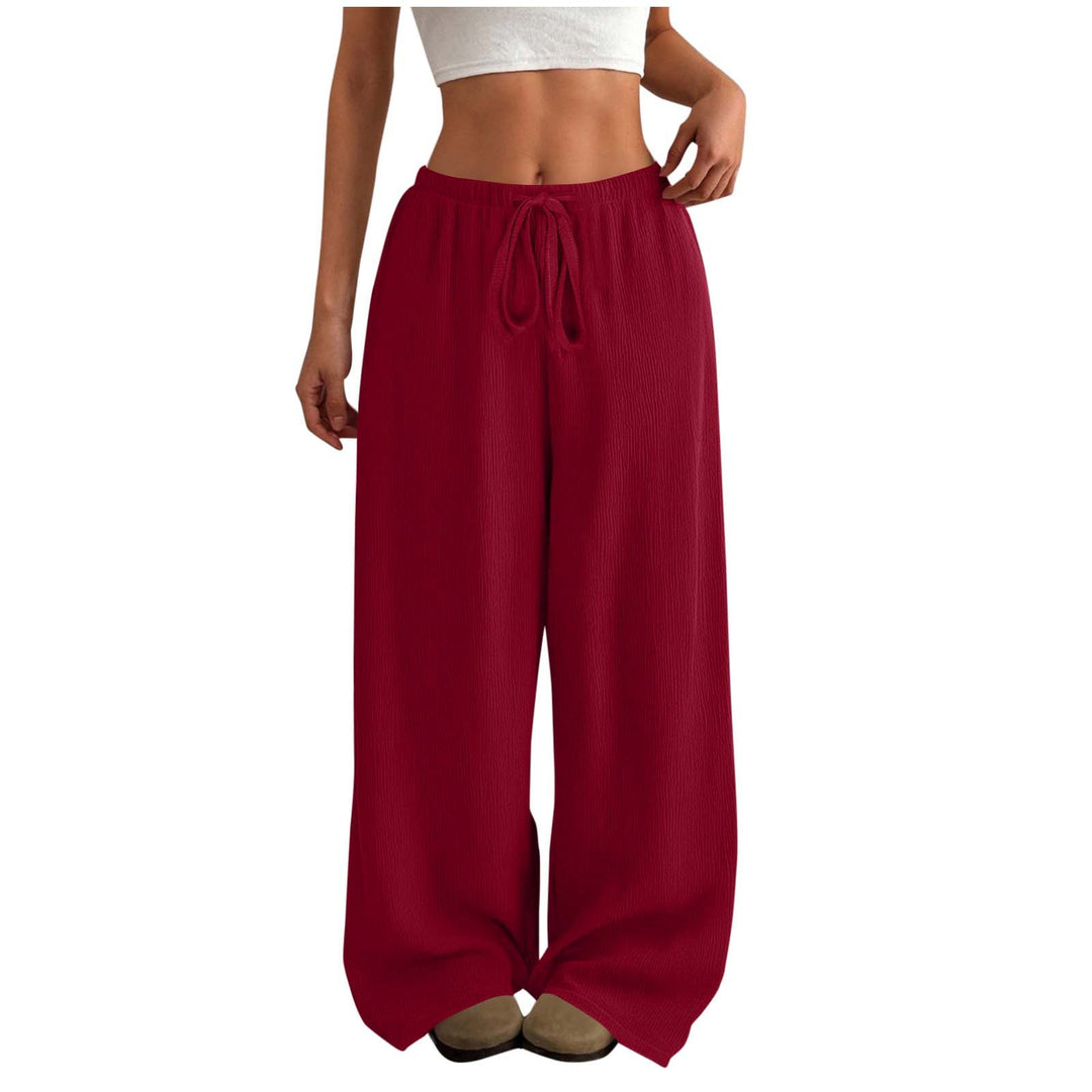 Damen Weite Sommerhose aus leichtem Stoff mit Gummizug R&B