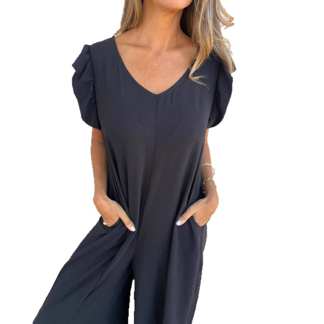 Damen Leichtes Maxikleid im modischen Leopardenlook mit Seitentaschen R&B