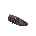 Damen Ballerinas mit perforiertem Design und verstellbarem Riemen R&B