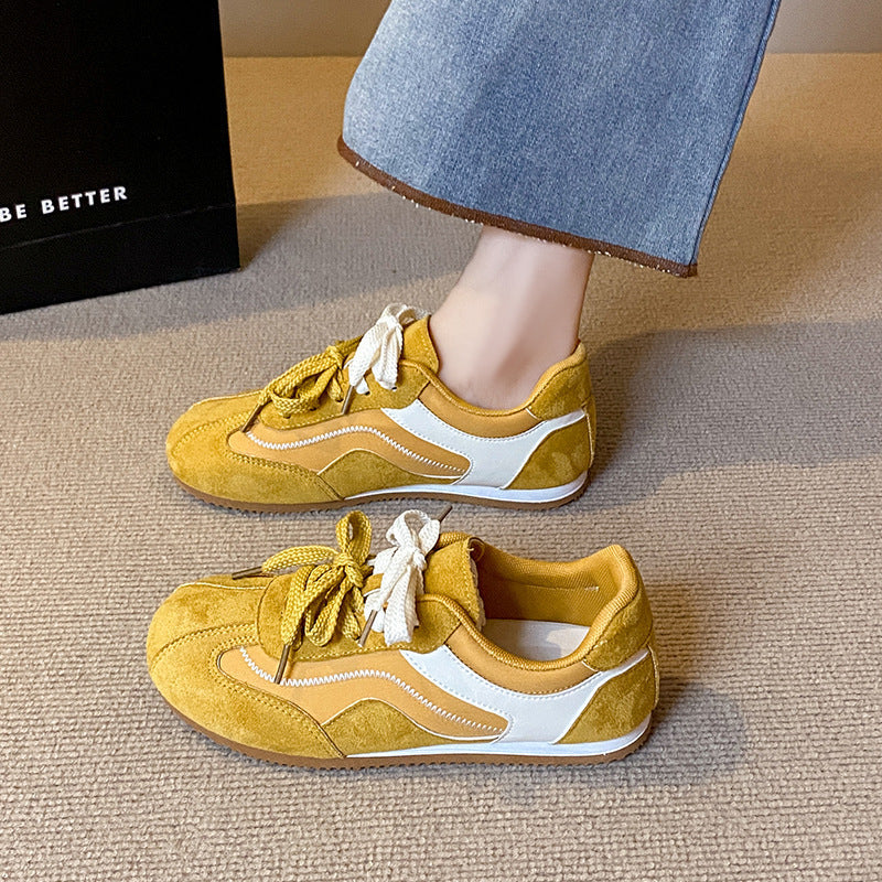 Damen Freizeitsneaker mit weichem Veloursleder und Rutschfester Sohle R&B