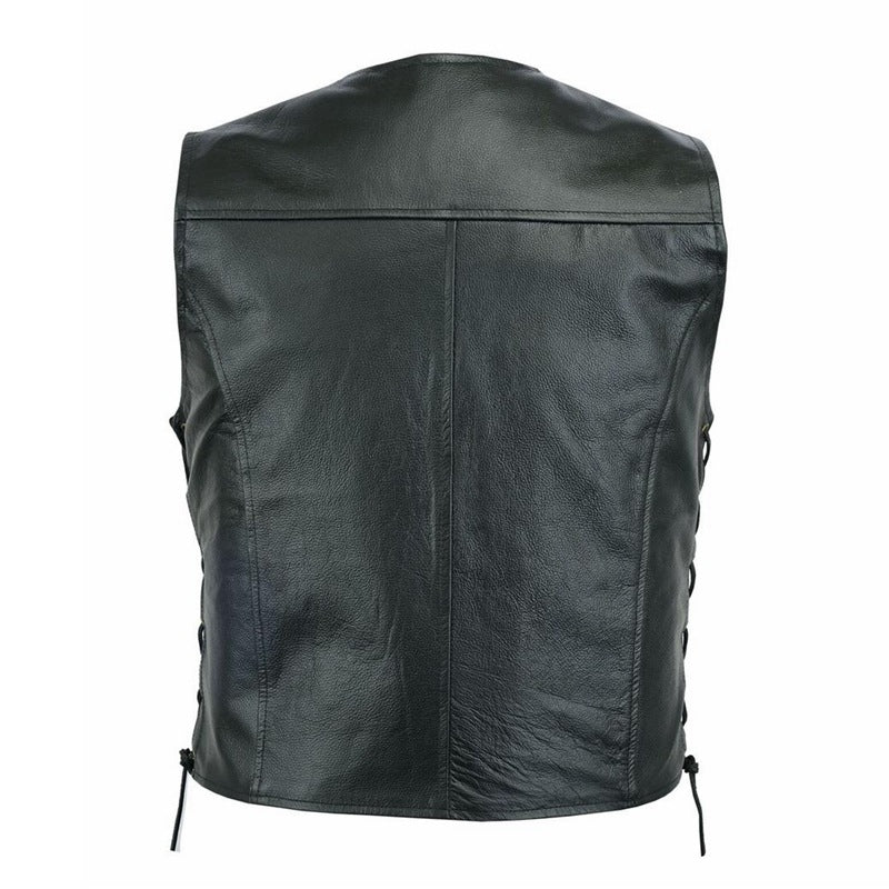 Herren elegante weste mit seitlichen Taschen und praktischen Verschluss