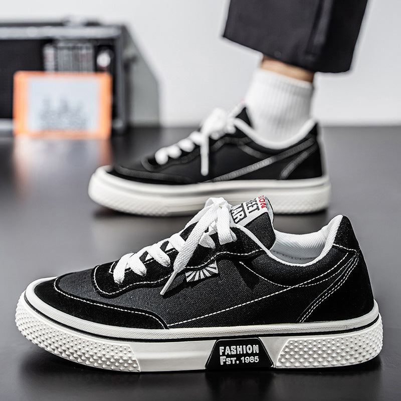 Damen modische Canvas Sneaker mit komfortabler Sohle R&B