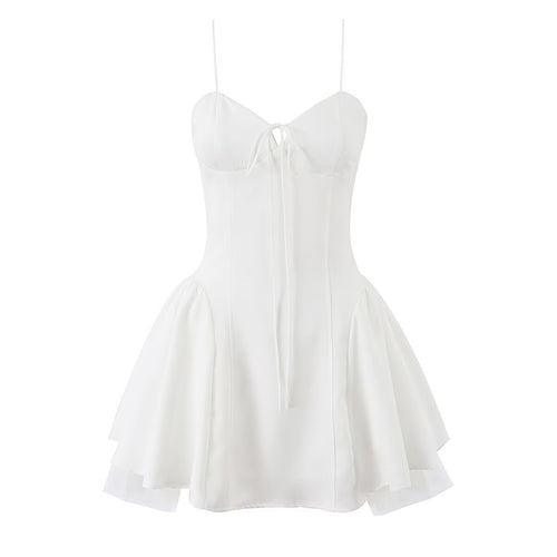Damen Wickelkleid mit eleganter Schleifenverzierung und voluminösem Rock R&B