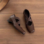 Damen Ballerina-Pumps mit elegantem Riemchen und komfortablem Absatz R&B