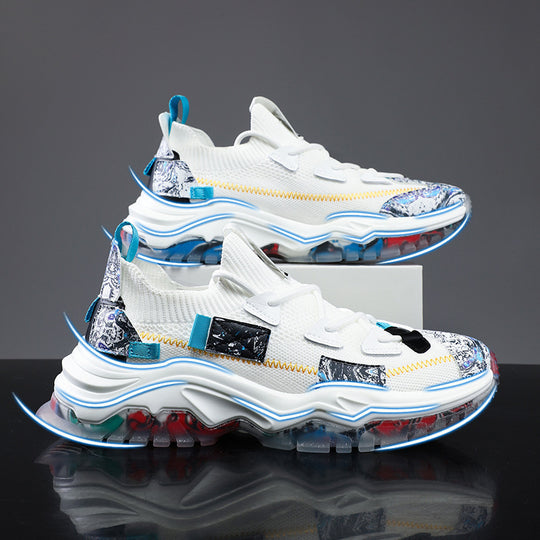 Damen Sportliche Multicolor Sneakers mit innovativer Luftpolster-Technologie R&B