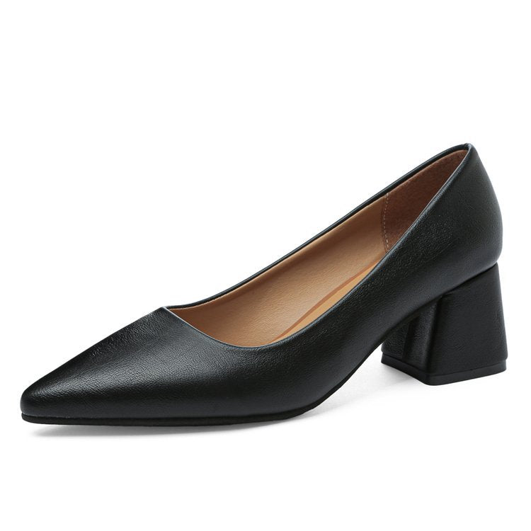 Damen elegante Pumps mit blockiertem Absatz R&B