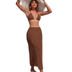 Damen Eleganter Wickelrock mit hohem Bund R&B